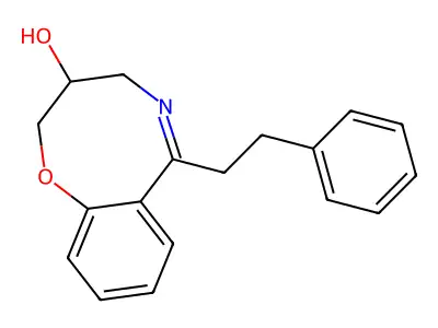 3,4-Dihydro-3-hydroxy-6-phenethyl-1,5-benzoxazocine structure