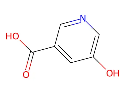 5-Hydroxynicotinic acid structure