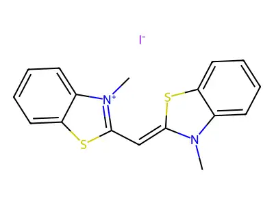3,3`-DIMETHYLTHIOCARBOCYANINE IODIDE structure