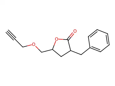 2(3H)-Furanone, dihydro-3-benzyl-5-(2-propynyloxymethyl)- structure