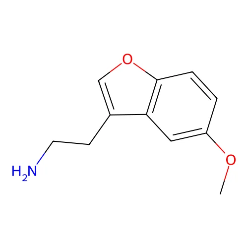 3-(beta-Aminoethyl)-5-methoxybenzofuran structure