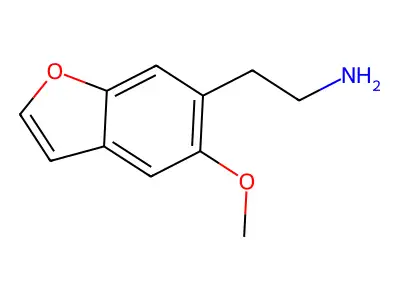 5-Methoxy-6-benzofuranethylamine structure