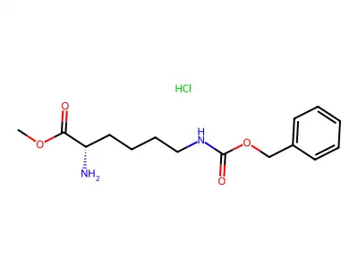 Methyl N6-benzyloxycarbonyl-L-lysinate hydrochloride structure