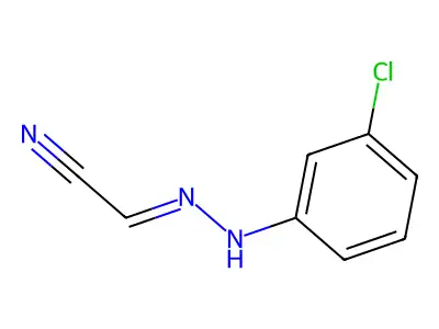 [2-(3-Chlorophenyl)hydrazinylidene]acetonitrile structure