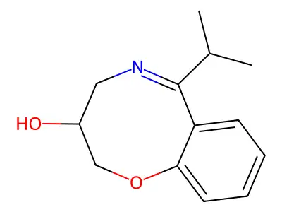 3,4-Dihydro-3-hydroxy-6-isopropyl-1,5-benzoxazocine structure