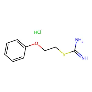 Pseudourea, 2-(2-phenoxyethyl)-2-thio-, monohydrochloride structure
