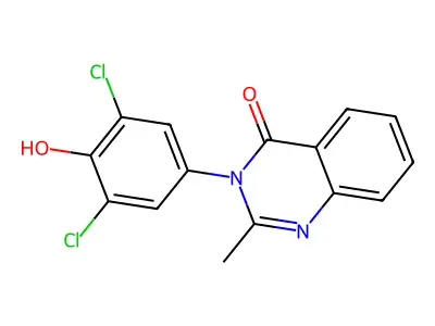4(3H)-Quinazolinone, 3-(3,5-dichloro-4-hydroxyphenyl)-2-methyl- structure