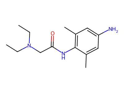 N-(4-amino-2,6-dimethylphenyl)-2-(diethylamino)acetamide structure