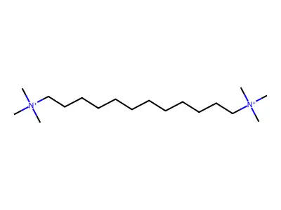 1,12-Dodecanediaminium, N,N,N,N',N',N'-hexamethyl- structure