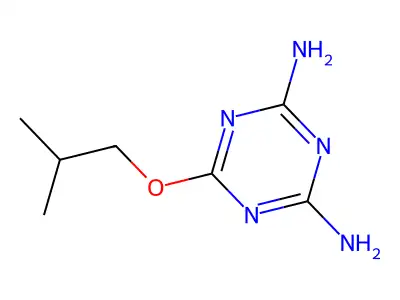 s-Triazine, 4,6-diamino-2-isobutoxy- structure
