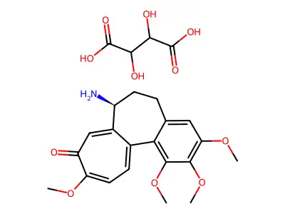 Colchicine, N-deacetyl-, tartrate structure