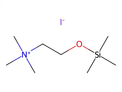 Ammonium, trimethyl(2-(trimethylsilyloxy)ethyl)-, iodide structure