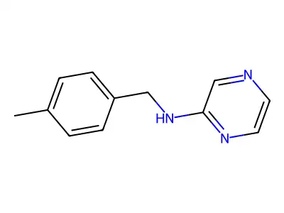 N-(4-methylbenzyl)-2-pyrazinamine structure