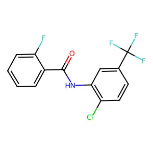 Benzamide, N-(2-chloro-5-(trifluoromethyl)phenyl)-2-fluoro- structure