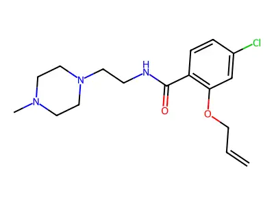 Benzamide, 2-(allyloxy)-4-chloro-N-(2-(4-methyl-1-piperazinyl)ethyl)- structure