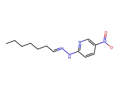 N-(heptylideneamino)-5-nitropyridin-2-amine structure