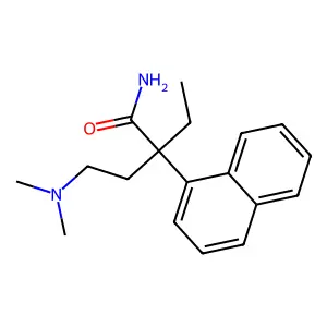 1-Naphthaleneacetamide, alpha-(2-(dimethylamino)ethyl)-alpha-ethyl- structure