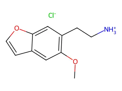 5-Methoxy-6-benzofuranethanamine hydrochloride structure