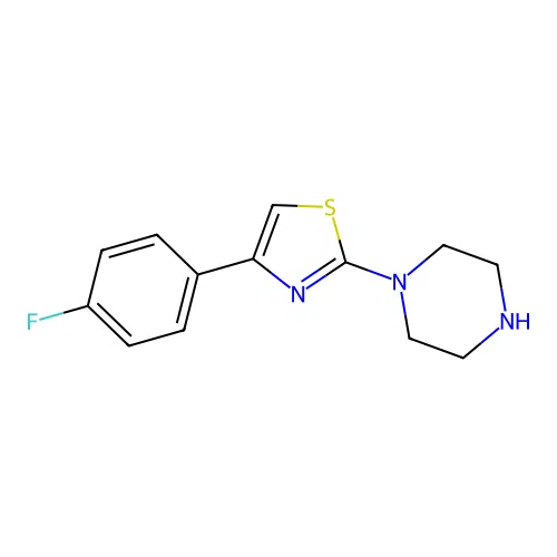 1-[4-(4-Fluorophenyl)-2-thiazolyl]piperazine structure