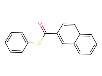 2-Naphthoic acid, S-phenyl ester structure