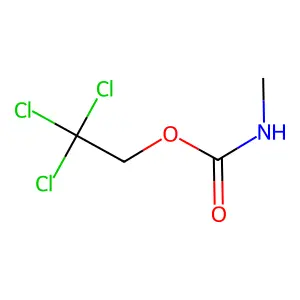 2,2,2-trichloroethyl N-methylcarbamate structure