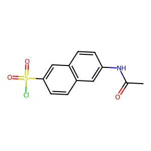 2-Naphthalenesulfonyl chloride, 6-(acetylamino)- structure