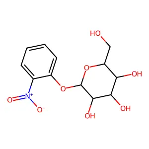 2-nitrophenyl beta-D-glucopyranoside structure