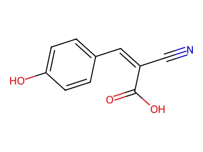 Alpha-Cyano-4-Hydroxycinnamic Acid structure