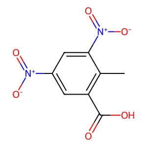 2-Methyl-3,5-dinitrobenzoic acid structure