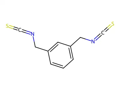 Isothiocyanic acid m-xylylene ester structure