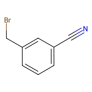 Benzonitrile, 3-(bromomethyl)- structure