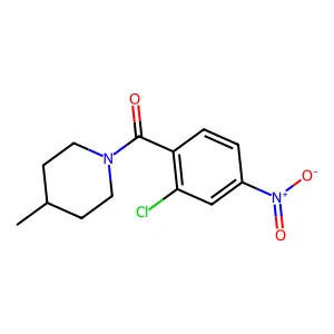(2-Chloro-4-nitrophenyl)(4-methyl-1-piperidinyl)methanone structure