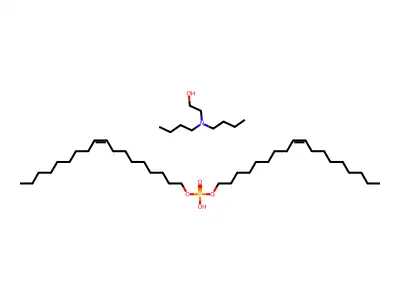 Bis(octadec-9-enyl) hydrogen phosphate;2-(dibutylamino)ethanol structure