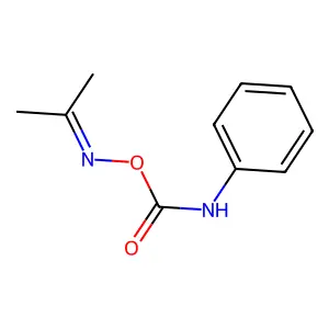 2-Propanone O-((phenylamino)carbonyl)oxime structure