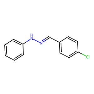 4-Chlorobenzaldehyde phenylhydrazone structure