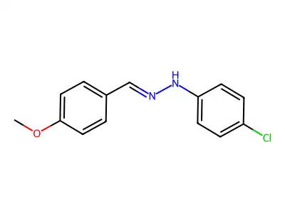 4-chloro-N-[(4-methoxyphenyl)methylideneamino]aniline structure