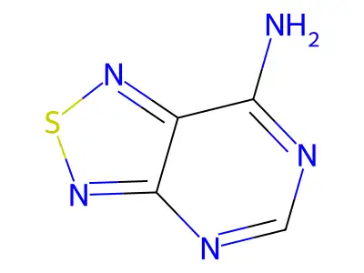 (1,2,5)Thiadiazolo(3,4-d)pyrimidin-7-amine structure