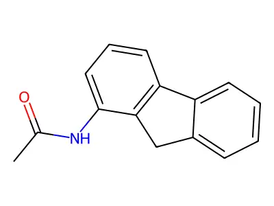 1-Acetylaminofluorene structure
