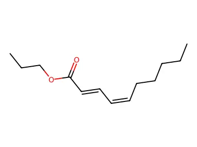 Propyl deca-2,4-dienoate structure