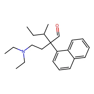 1-Naphthaleneacetaldehyde, alpha-sec-butyl-alpha-(2-(diethylamino)ethyl)- structure