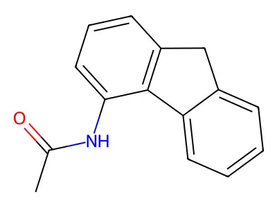 4-Acetylaminofluorene structure