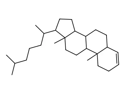 (5-alpha)-Cholest-3-ene structure