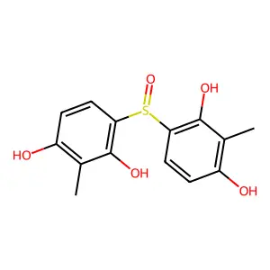 1,3-Benzenediol, 4,4'-sulfinylbis[2-methyl- structure