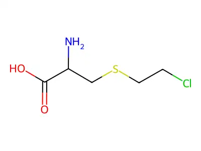 S-(2-Chloroethyl)cysteine structure