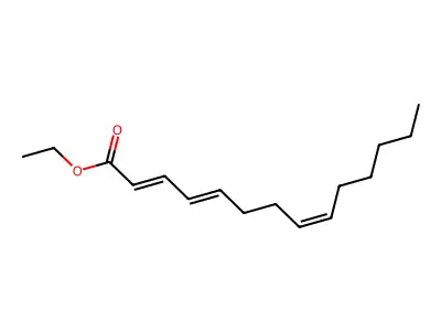 Ethyl tetradeca-2,4,8-trienoate structure