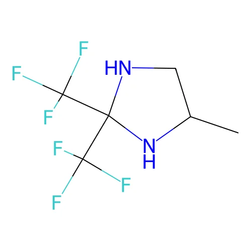4-Methyl-2,2-bis(trifluoromethyl)imidazolidine structure