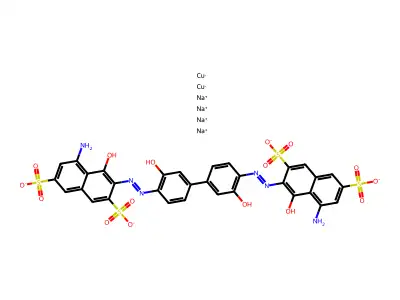Direct Blue 218 structure