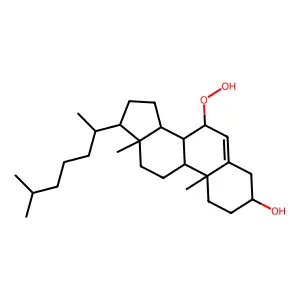 Cholesterol 7alpha-hydroperoxide structure