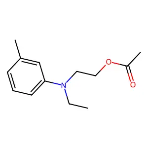 2-[Ethyl(3-methylphenyl)amino]ethyl acetate structure