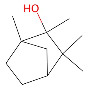 Bicyclo(2.2.1)heptan-2-ol, 1,2,3,3-tetramethyl-, (1R,2R,4S)-rel- structure